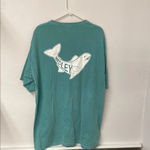 Teal Men's T-Shirt Hadley Logo Size XL - Picture 5 of 6